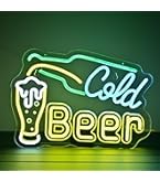 Amazon | JJOMOBUTY ビールネオンサイン 多階段調光可 LED COLD BEER